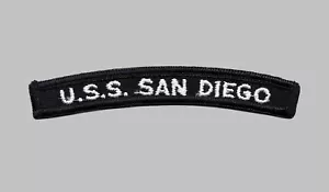 US Navy LPD-22 USS San Diego Amphibious Transport Dock Ship UIM Rocker Tab - Picture 1 of 1