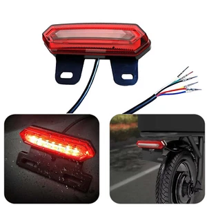 36V/48V/60V Electric Bike Bicycle 3 in 1 Taillight Brake Light Turn Signal Light - Picture 1 of 12