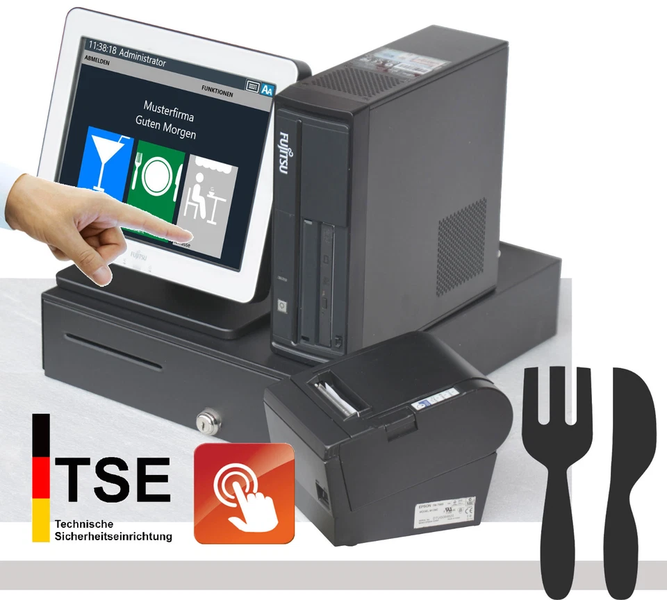 Tse Till Gastro Checkout pantalla táctil Bonprinter gestión de mesa KA17 Foto 1 de 1