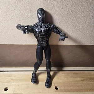 Figura de sonido y movimiento Spider-Man 3 Sam Raimi 14" traje negro Thinkway Toys 2007 - Imagen 1 de 8