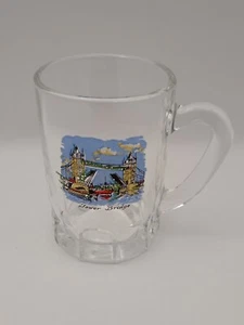Tower Bridge Vintage Mini Beer Mug Souvenir Shot Glass London River Thames Mint - Picture 1 of 6