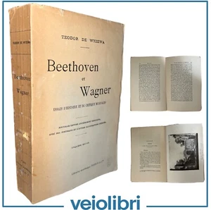 Geschichte Musikkritik BEETHOVEN ET VAGNER de Wyzewa 1921 altes Buch Hund - Bild 1 von 7