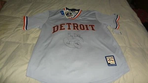 COOPERSTOWN COLLECTION DETROIT TIGERS JERSEY MAJESTIC XL AUTOGRAPHED BY CECIL FI - Picture 1 of 7