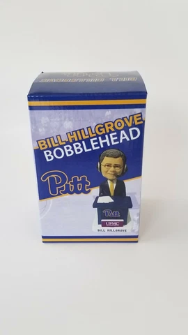 Pittsburgh Panthers, Steelers Broadcaster Bill Hillgrove Talking Bobblehead Cover