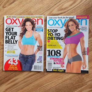 Oxygen Magazine Lot May June 2012 Elaine Goodlad, Chady Dunmore Women's Fitness