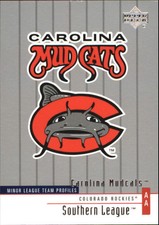 2002 UD Minor League #371 Carolina Mudcats TM