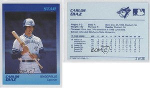 1989 Star Knoxville Blue Jays Carlos Diaz #2