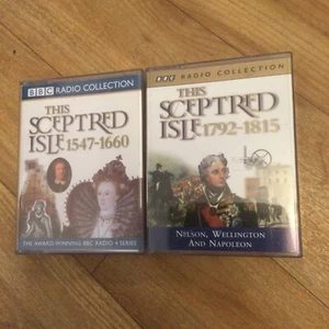 THIS SCEPTRED ISLE AUDIO BOOKS X 2 audio Talking books - 4 cassettes 1547 1792 - Picture 1 of 12
