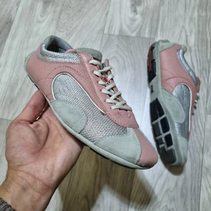 Prada Schuhe Monte Carlo Turnschuhe Leder tiefrosa Prada Damenschuhe Größe 6 US - Bild 1 von 13