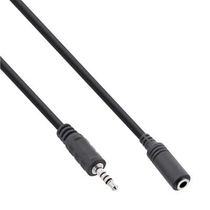 Adapterkabel 2,5 auf 3,5mm Klinke 4-Polig Verlängerung Handy Headset Audio Video - Bild 1 von 3