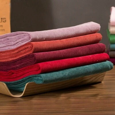 8 Wale Corduroy Thick Fabric Cloth for Clothes Jacket Dress Upholstery Polyester - Image 1 of 4