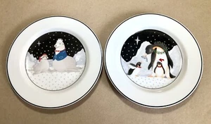 Polar Party, 2 Salad Plate Set, EPOCH, 1990s, EXCELLENT! - Picture 1 of 6
