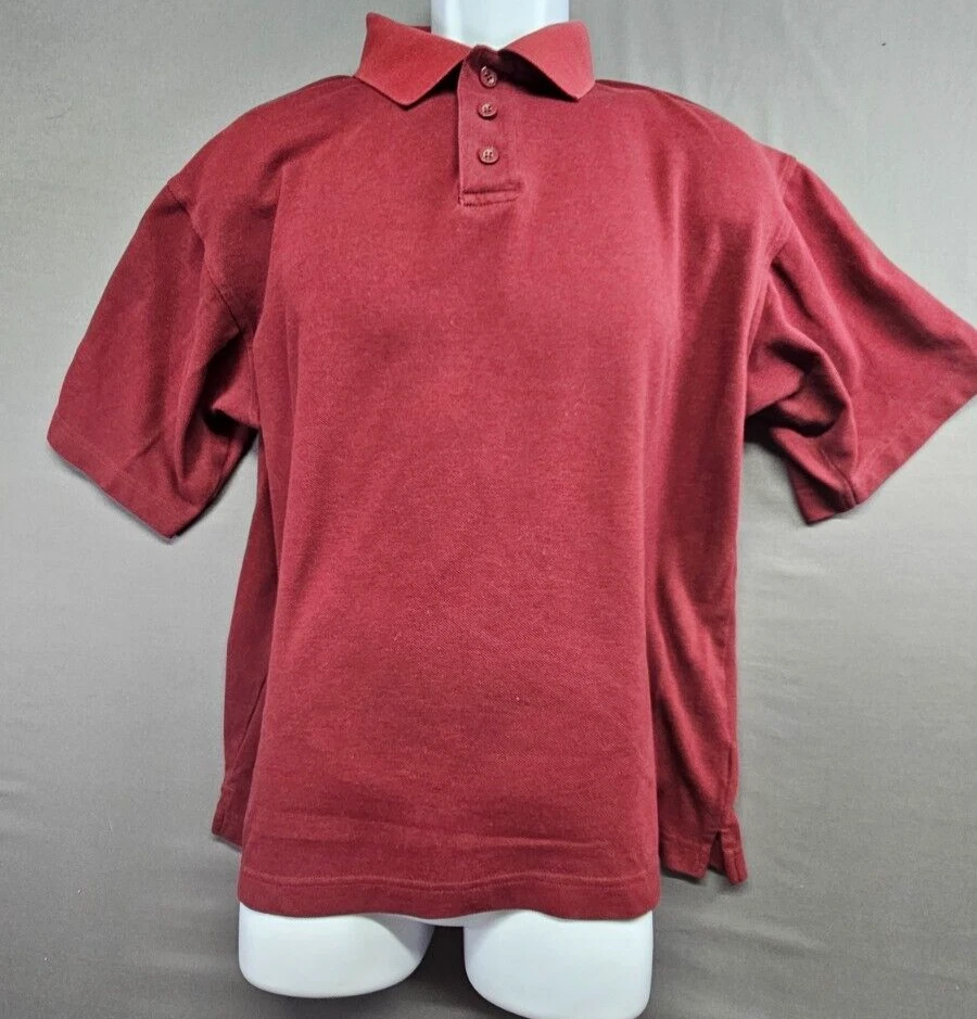 Camisa polo de golf Top Flite grande borgoña para hombre Foto 1 de 4