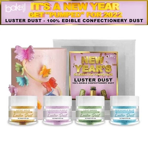 Get Pumped For 2022 New Year's Luster Dust Edible Paint Pack D (4 PC SET) - Picture 1 of 9