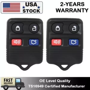 2Pcs Replacement Keyless Entry Remote Key Fob for Ford Focus Escape Explorer New - Picture 1 of 12