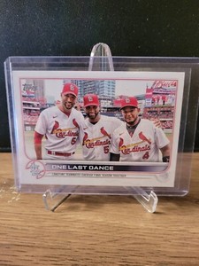 2022 Topps Update One Last Dance Albert Pujols Yadier Molina US168 Cardinals 