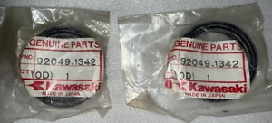 Set of (2) Kawasaki Front Fork Oil Seal #92049-1342 - Picture 1 of 2