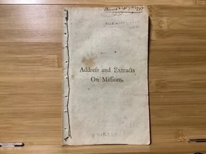 1797 Address And Extracts On Missions - Early Norwich, CT Imprint - Picture 1 of 7