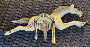 Robert Shields Vintage Native American Inspired Horse Wall Hanging - Picture 1 of 12