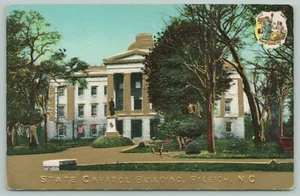 Raleigh North Carolina ~ State Capitol ~ State Seal ~ um 1910 Postkarte - Bild 1 von 2