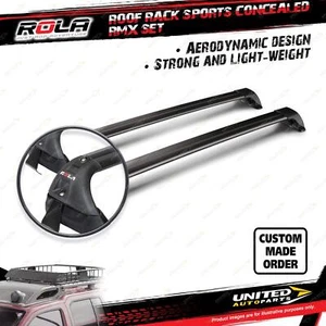 2x Rola Sports Concealed RMX Roof Rack Bars for Toyota Corolla E120 Sedan 01-07 - Picture 1 of 2