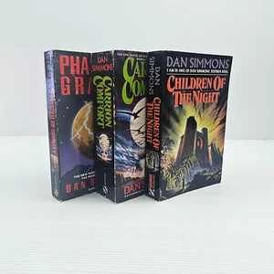 3 x Dan Simmons Paperback Horror Bundle Lot Children Of The Night & More - Picture 1 of 24