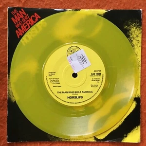 YELLOW VINYL- Horslips- The Man Who Built Americ- DJM Records 7” 1979 - Picture 1 of 4