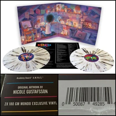 COCO 2x LP 180 Gram Splatter Vinyl Mondo SEALED Michael Giacchino Disney Pixar - Image 1 of 4