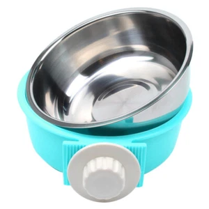 Ciotola per cani Pet da appendere gabbia ciotola ciotola per cibo per cane 2 in 1 acciaio inox pet - Foto 1 di 6