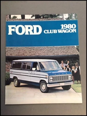 1980 Ford Club Wagon Van Original Sales Brochure Catalog Foto 1 de 4
