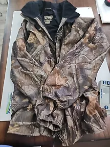 Game Winner Real Tree Hunting Jacket Men's Size Large Camo with Hood - Picture 1 of 9