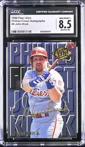 1994 FLEER ULTRA PHILLIES FINEST AUTOGRAPHS #9 ⚾JOHN KRUK⚾ PACK PULLED AUTO - Picture 1 of 2