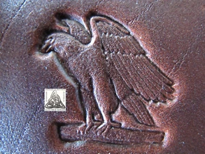 1999 TLF/Midas American Eagle On Branch 1" Leather Stamp 8517 NOS - Picture 1 of 3