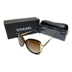 CHANEL Gold Oval Sunglasses for Women for sale | eBay
