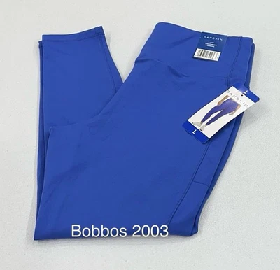 Legging feminina Danskin leve ativa 7/8, azul deslumbrante, tamanho G - Imagem 1 de 4