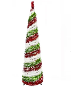 5 Fuß Künstlicher Weihnachtsbaum Bleistift Weihnachtsbaum Pop Up Zusammenklappbar - Bild 1 von 17