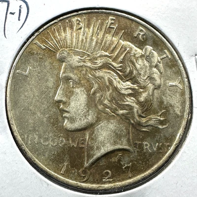 Dólar de la paz de plata de $1 1927-D (86912) Foto 1 de 2