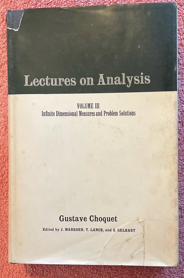 Lectures on Analusis III by Gustave CHOQUET - Image 1 of 1