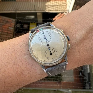 Men's Watch DOXA Vintage Chronograph Manufattura Very Rare Years 1940 - Picture 1 of 14