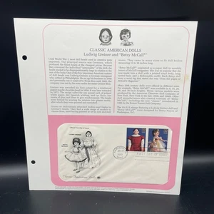 1997 Primer Día Cubierta Ludwig Greiner Betsy Muñeca PCS Hoja de Información $6 Peine Plano Sh - Imagen 1 de 1