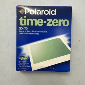 Película instantánea Polaroid Time Zero SX-70 Land paquete de 10 imágenes CADUCADA 10/01 NUEVO - Imagen 1 de 3