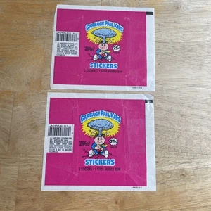 2 GPK 1985 Garbage Pail Kids OS SERIES 1 Wax Wrapper w/25 Cent - Picture 1 of 2