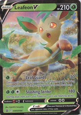 Leafeon V - Promo SWSH: Sword & Shield Promo Cards SWSH194 NM Holo - Image 1 of 2