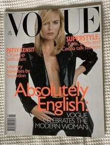 Vintage Vogue UK Magazine January 1997 Patsy Kensit VGC - Picture 1 of 5