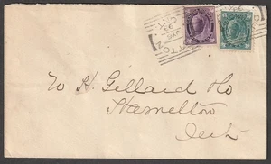 Canada DUTTON ON Squared Circle Queen Victoria 1c 2c Leaf 1898 UNLISTED - Picture 1 of 1