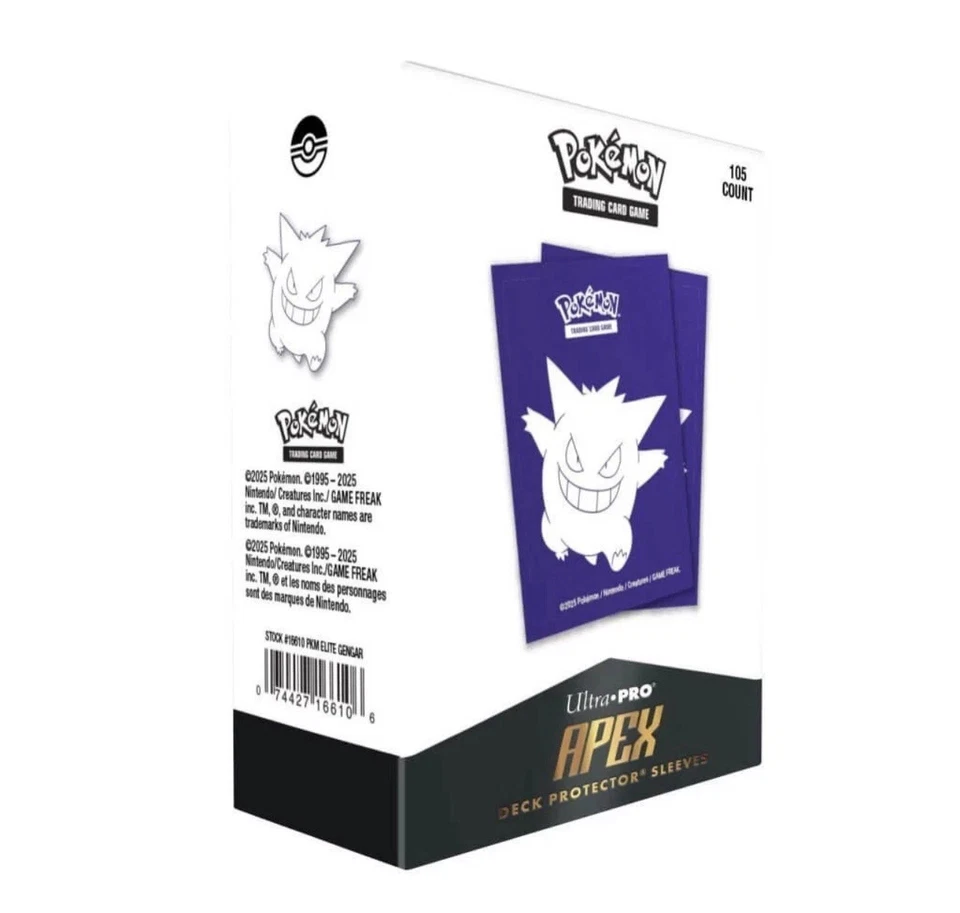 NUEVO Ultra Pro Elite Series Pokemon Juego de Cartas Coleccionables Gengar 105ct Apex Deck Fundas Protectoras Foto 1 de 1