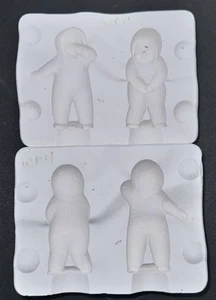 Vintage Albertas Ceramic Slip Casting Mold 1394 Snow Babies - Picture 1 of 6