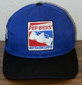 Vtg Pep Boys Indy Racing League 1999 IRL Season Blue SnapBack Hat. Made In USA - Picture 1 of 8