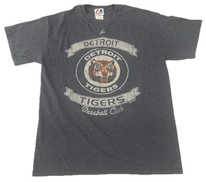 Majestic~Detroit~Tigers~”Baseball Club”~1961-1993~Logo Cooperstown~Medio Usato in ottime condizioni - Foto 1 di 5