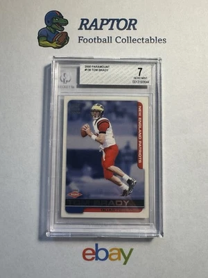 2000 Pacific Paramount - Tom Brady #138 RC - BGS 7 (Near Mint) - Image 1 of 2